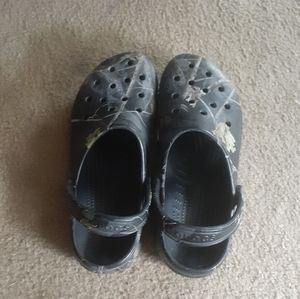 Men's black camo Crocs